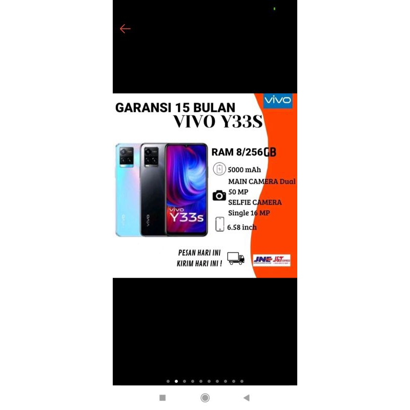 handphone vivo y33s
