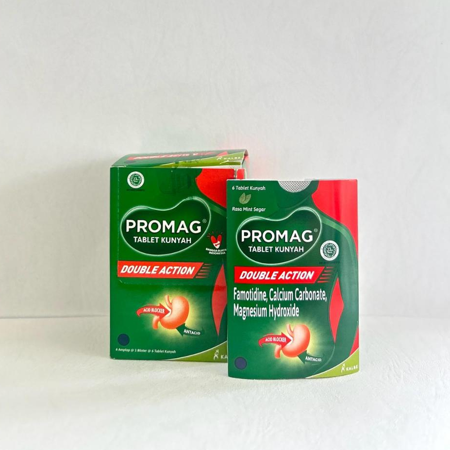 Promag Double Action 6 Tablet Kunyah