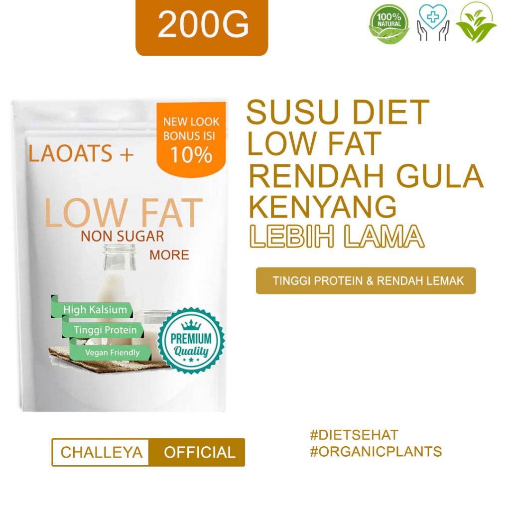 

Susu Low Fat Pelangsing Badan Low Fat Oat Milk Penurun Beras Merah Susu Diet Pengganti Makan Low Fat Milk Rendah Kalori Laoats