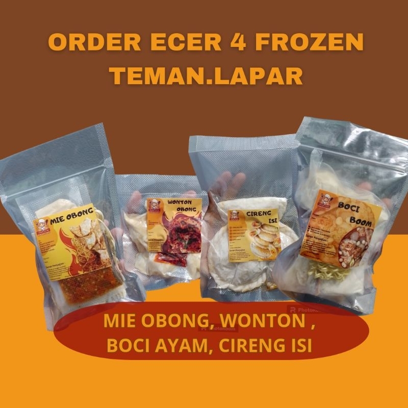 

(ECER FROZEN TEMAN.LAPAR) MIE OBONG WONTON CHILI OIL CIRENG ISI AYAM SUWIR BOCI AYAM SUWIR