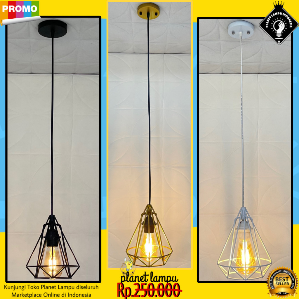 Lampu Gantung Hias Minimalis Modern Vintage dan Klasik Sangat Cocok Untuk Dekorasi Atap Plafon Rumah
