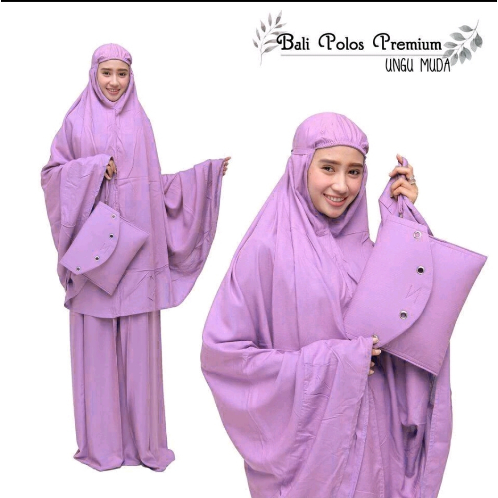 MUKENA DEWASA BALI TERUSAN TRAVEL RAYON BORDIR KATUN JEPANG