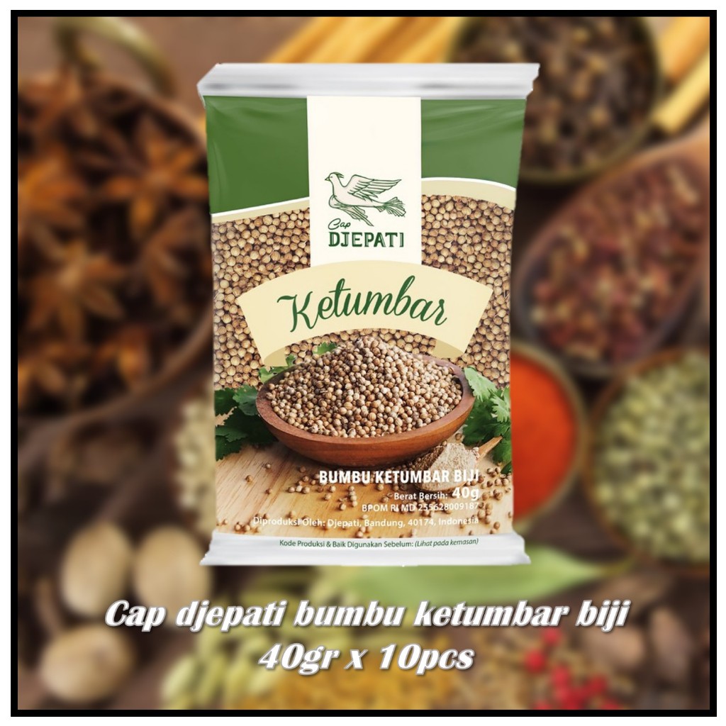 

Cap djepati bumbu ketumbar biji 40gr x 10pcs