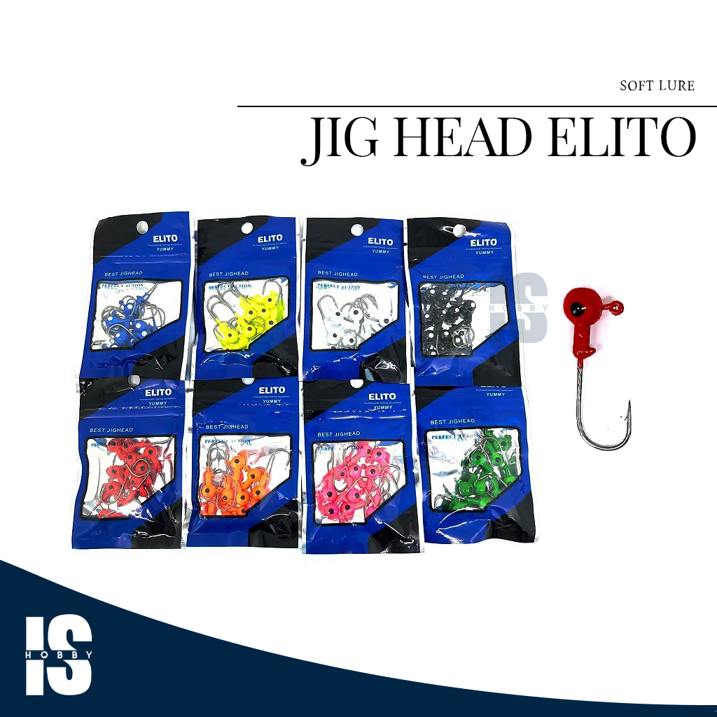 Lure Soft Bait Umpan Jig Head Elito