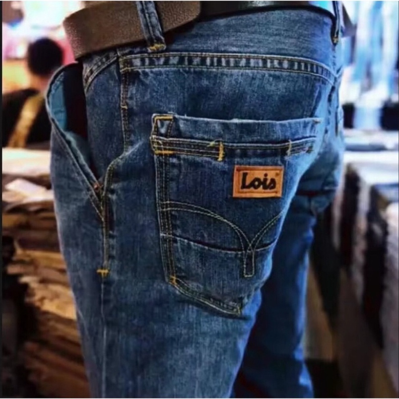 ART P58D Aktif jeans  Celana Jeans Lois Original Pria jumbo 3944 Panjang Terbaru  Jins Lois Cowok Asli 1 PremiumPROMO CUCI GUDANG CELANA PANJANG LOIS PRIA 1 ORIGINAL COD 4