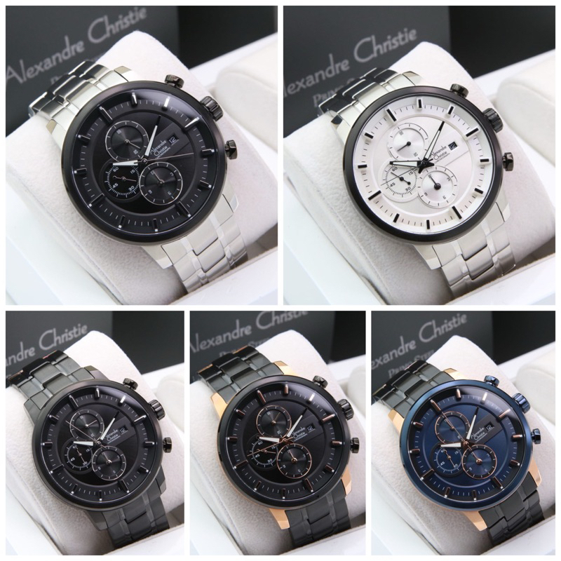 JAM TANGAN PRIA ALEXANDRE CHRISTIE AC 6323 MC / AC6323 / 6323 ORIGINAL CHRONOGRAPH