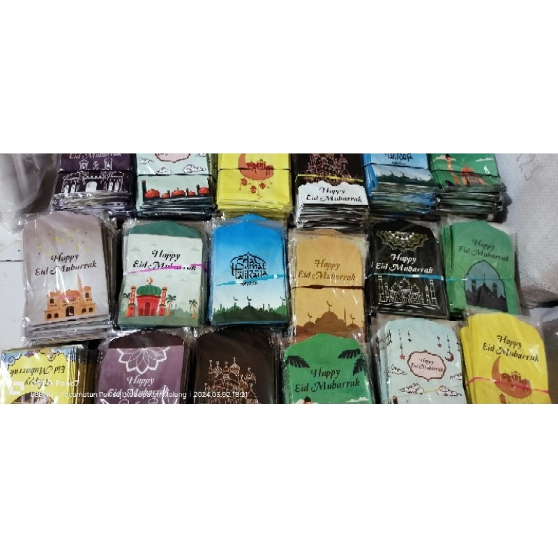 

amplop lebaran medium motif islami