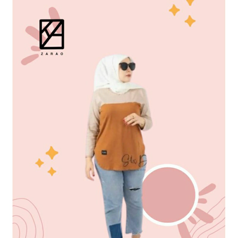 kaos six diary variasi atasan wanita oval variasi kaos six diary terbaru viral