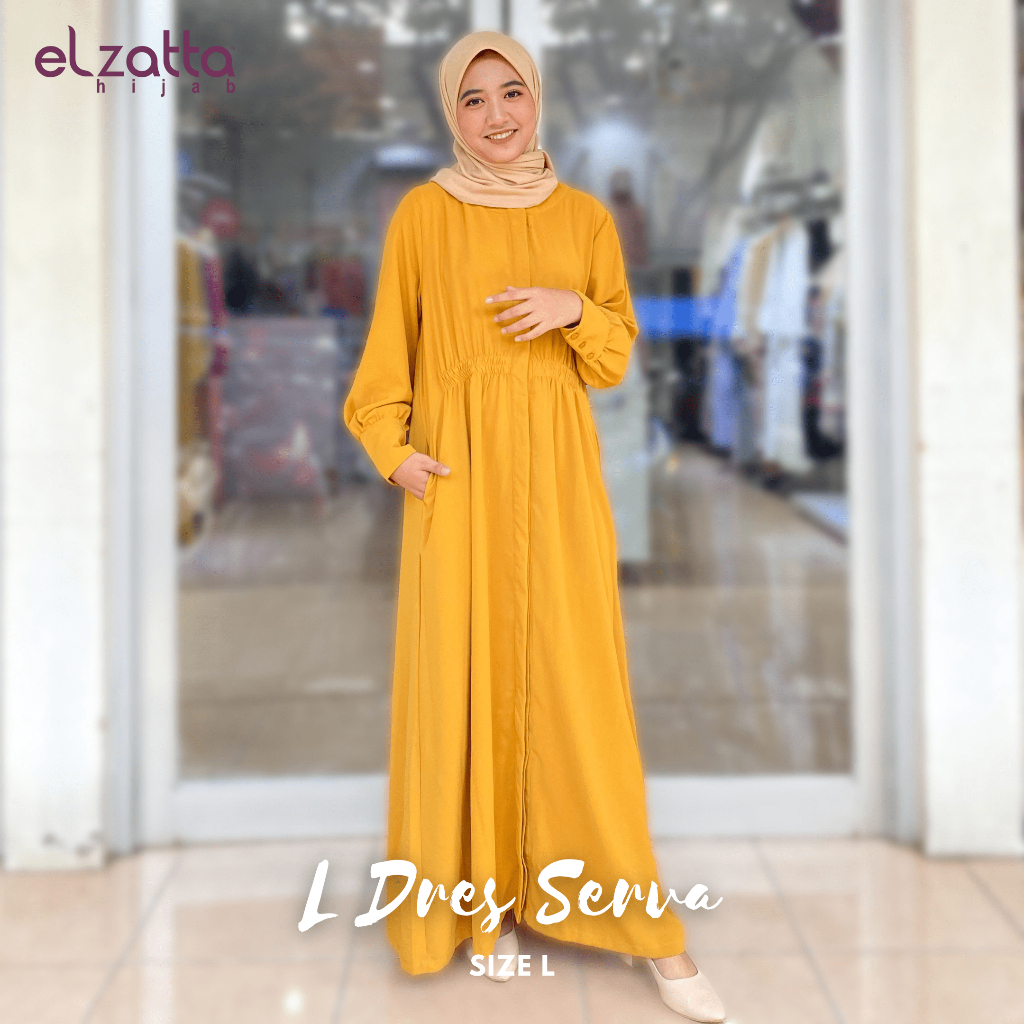 DRESS DAUKY TERBARU 2024 PAKAIAN MUSLIM WANITA L DRESS SERVA DAUKY