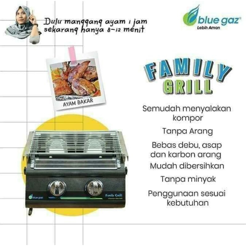 Alat Panggang Family Grill Blue Gaz Masih Baru Harga Promo Karena Jual Butuh
