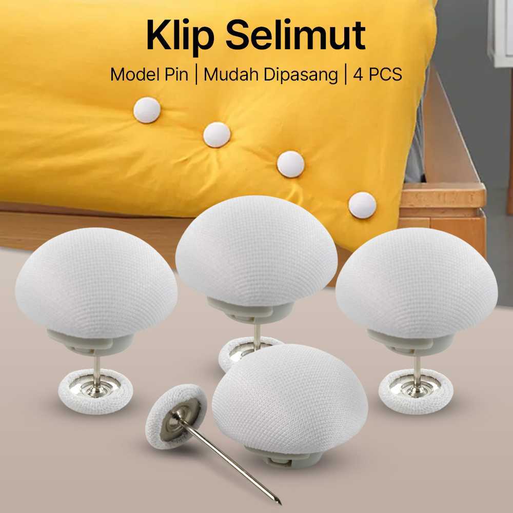 

KLIP JEPIT SPREI SELIMUT KASUR BADCOVER CLIP MULTIFUNGSI QUIT FIXER SELIMUT KASUR 4PCS