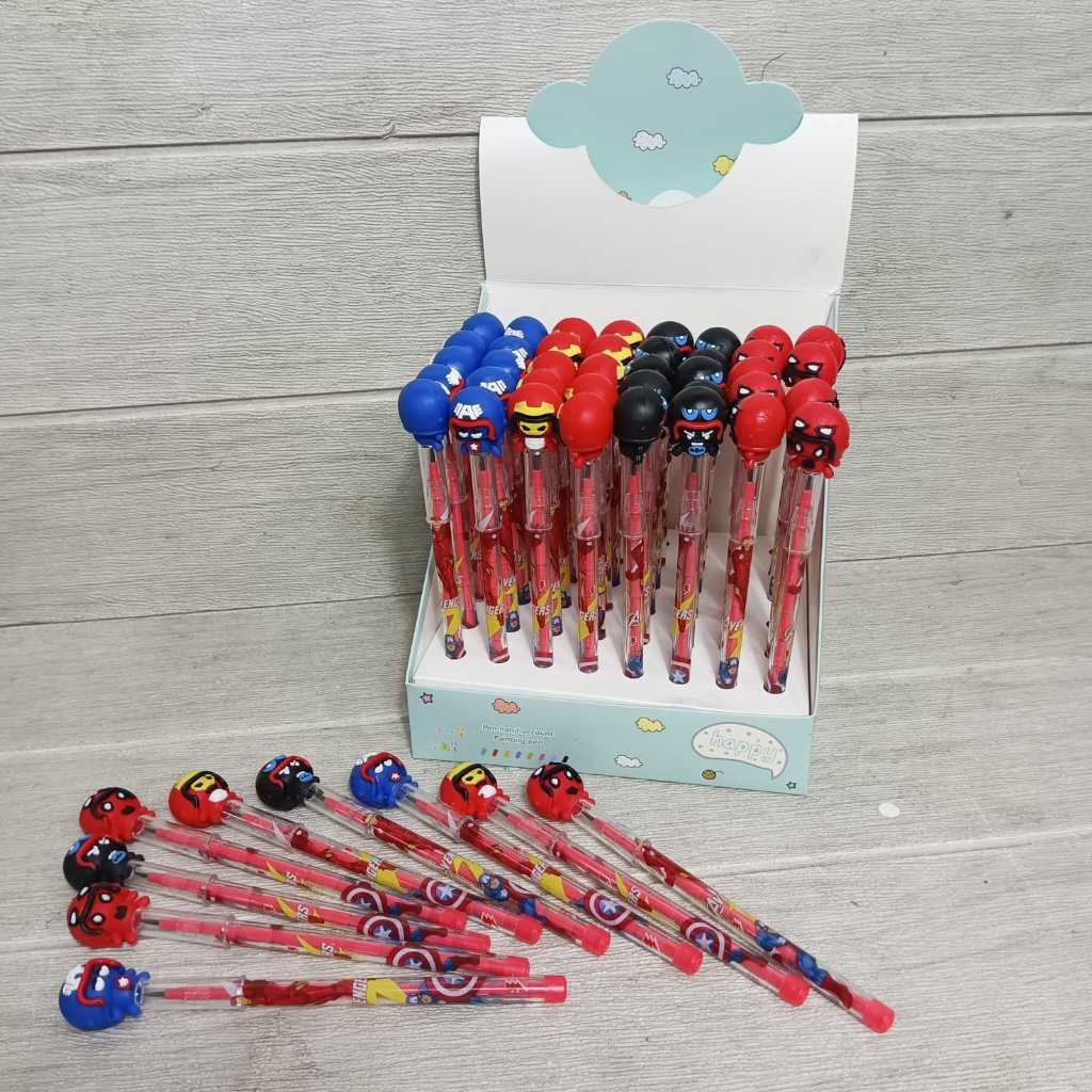 

Pensil Bensia Fancy Karakter / Pensil sambung susun Karakter Superhero