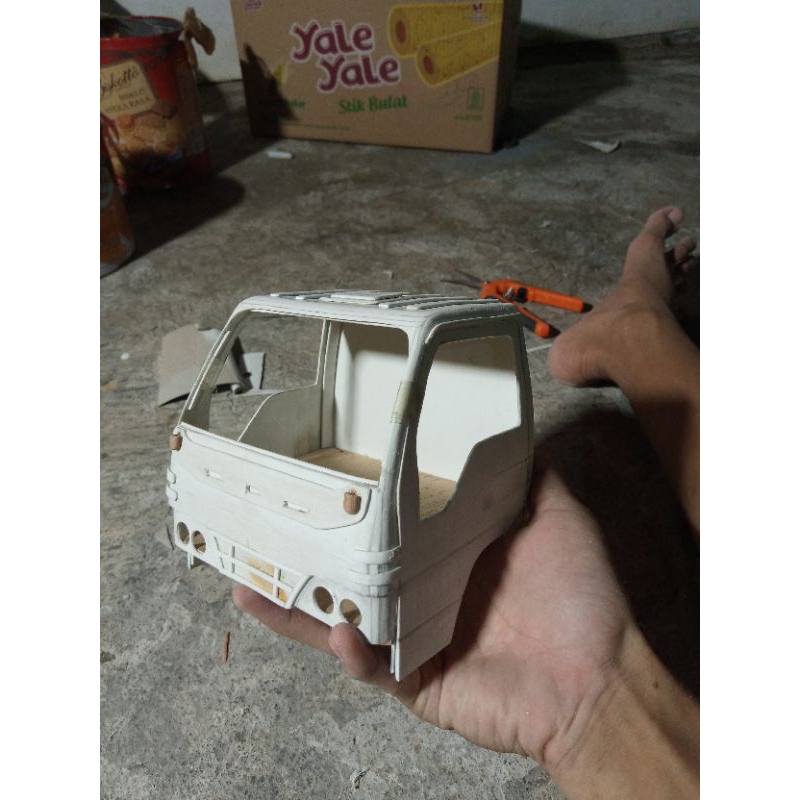 kabin miniatur truk elf nkr71 bahan full pvc di jamin kuat
