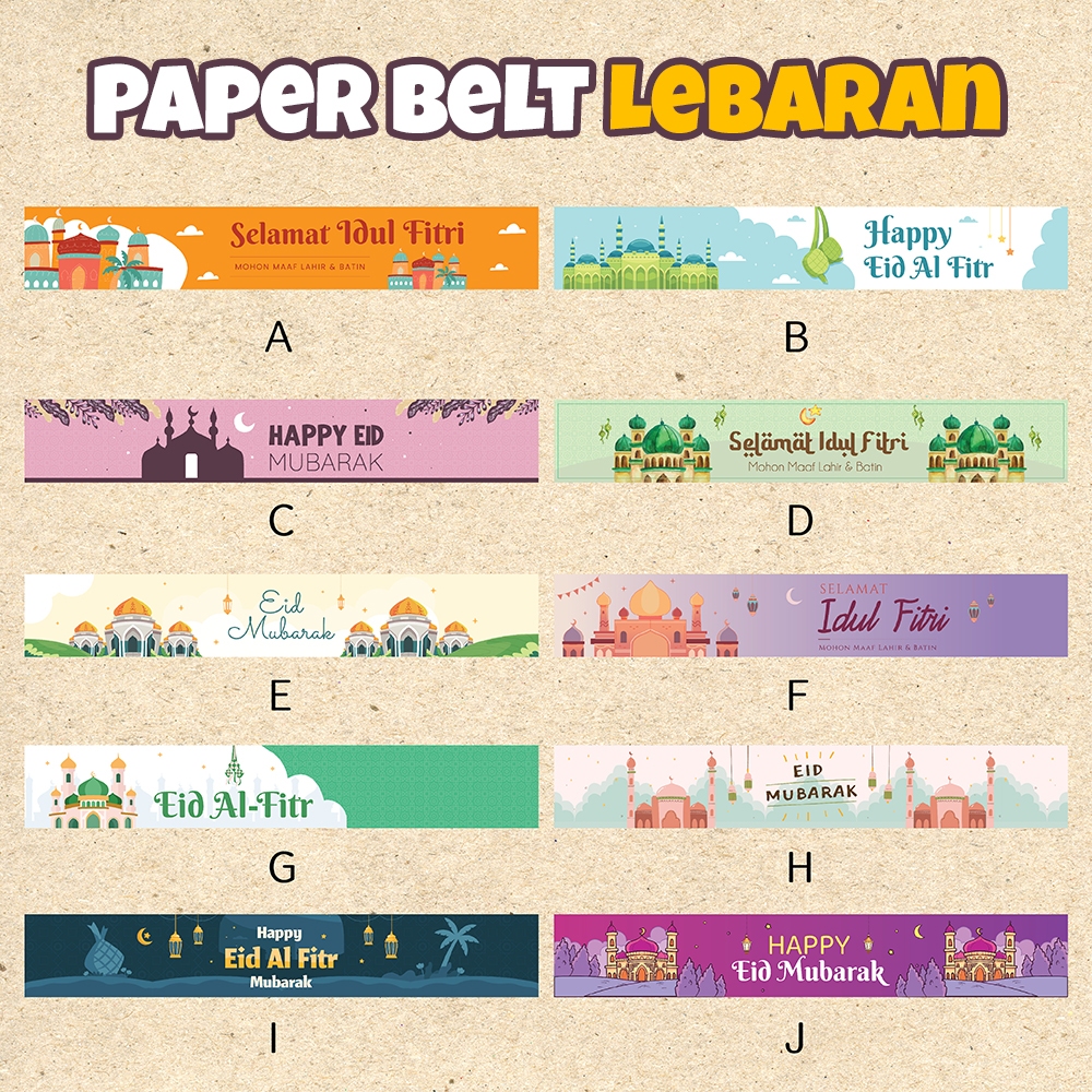 

PAPERBELT / PAPER SLEEVE LEBARAN IDUL FITRI