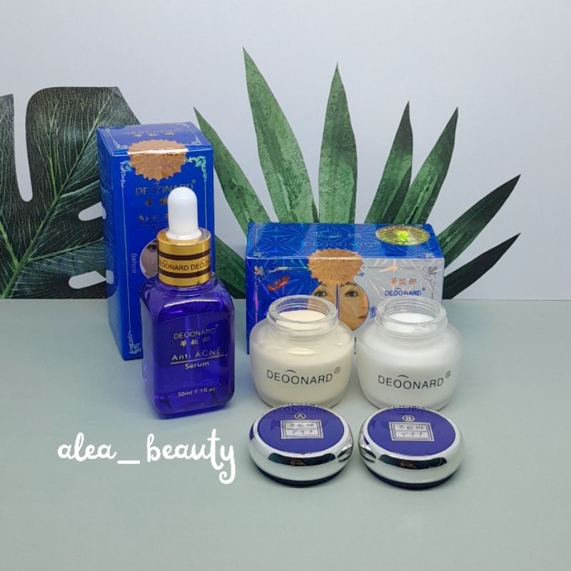 Paket Deoonard Set + Serum Deoonard Biru Anti Acne // Paket Deonard Set + Serum Deonard Biru