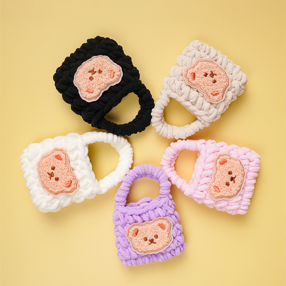 New Universal Earphone Case Kartun Rajut Bluetooth Earphone Wireless Headset Earbud Headphone Case