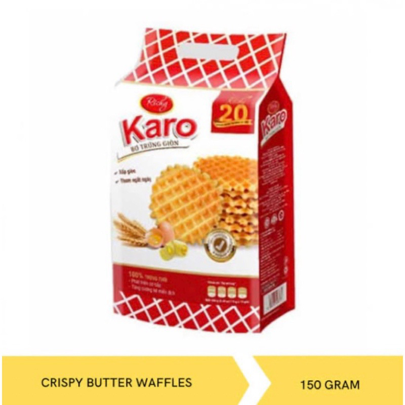 

PROMO!! Karo Waffle Butter Cookies, Richy Karo - Crispy Butter Waffles 150g