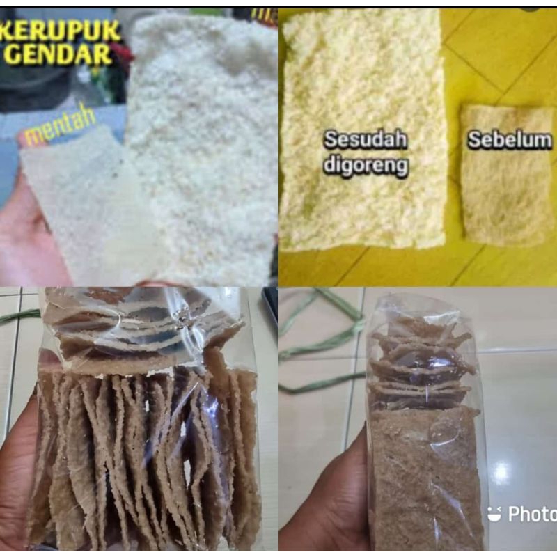 

Krupuk Gendar Mentah, Siap goreng.