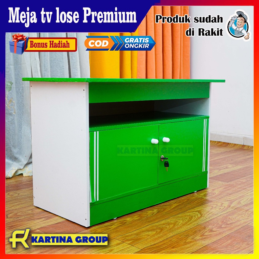 Meja tv Minimalis Led / Tabung 32 inch Murah Modern serbaguna Lose Premium Terbaru [Kartina]