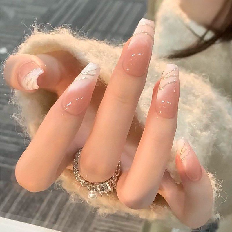 (24pcs) Kuku Palsu Aesthetic/Nail Art/Fake Nail Aesthetic