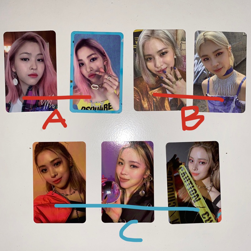 PC PHOTOCARD ITZY RYUJIN icy not shy guess who
