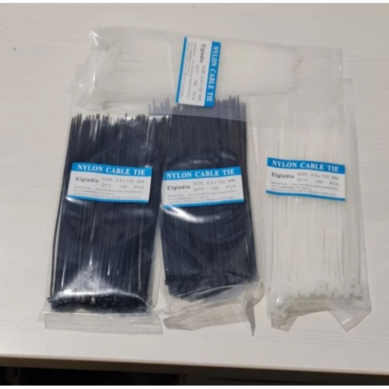 

Kabel Ties 15cm Hitam/ Tali Tis Pengikat Plastik