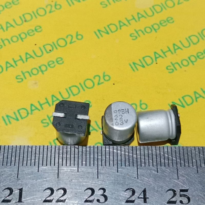 d8x10mm 22uf  J 63v elko smd kapasitor  elco solid capacitor