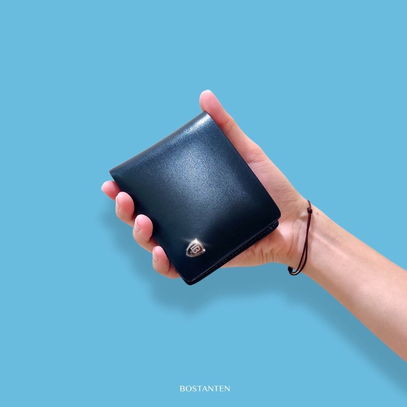 Bostanten Dompet Lipat Pria Bahan Kulit Sapi Asli