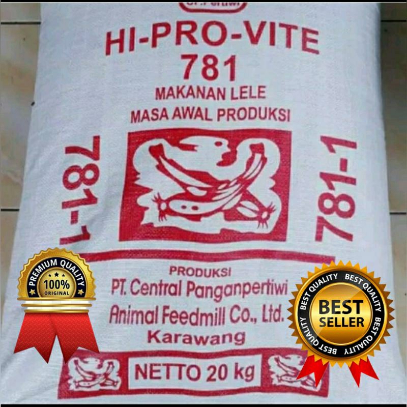 pelet ikan hi provite asli 781-1  hi pro vite original pakan ikan 781-1 pelet nila pelet lele pelet 