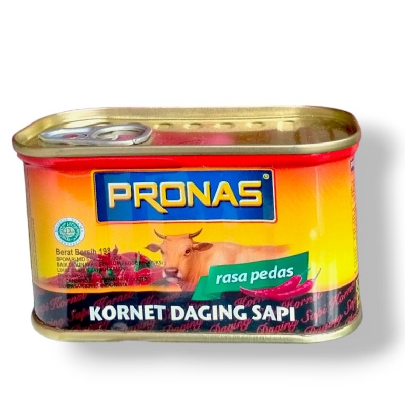

Pronas Kornet Daging Sapi Rasa Pedas 198 gr