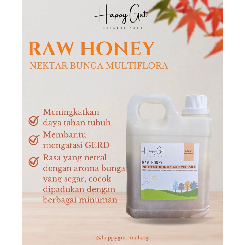 

HAPPY GUT RAW HONEY MULTIFLORA 1KG