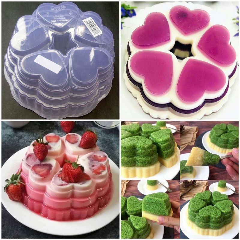(VALENTINE) Cetakan Puding Love Valentine/Cetakan Jelly/Cetakan Agar/Cetakan Puding Karakter