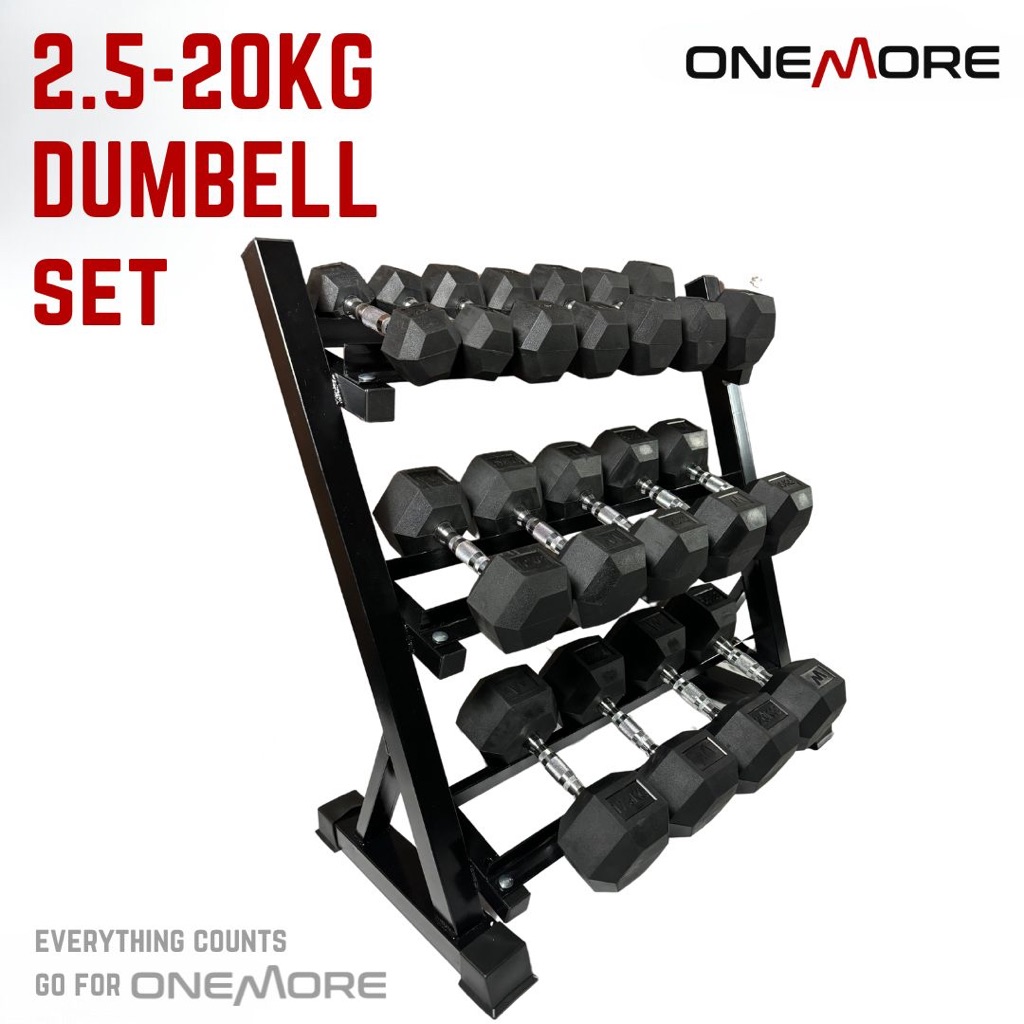 2.5-20 KG SET Hexagonal Dumbell