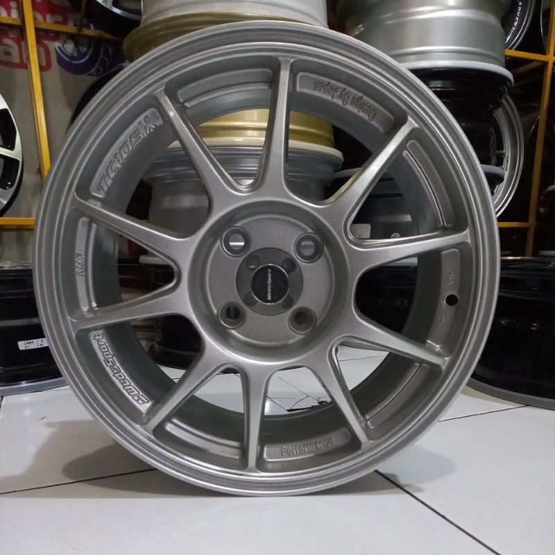 velg mobil brio ring 15 silver