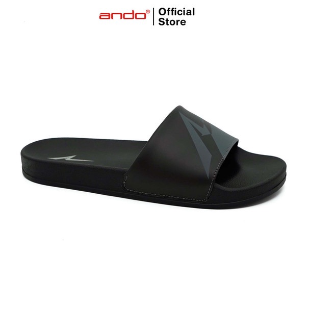 ART C86G Ando Official Sandal Selop Slice Pria Dewasa  HitamAbuAbu