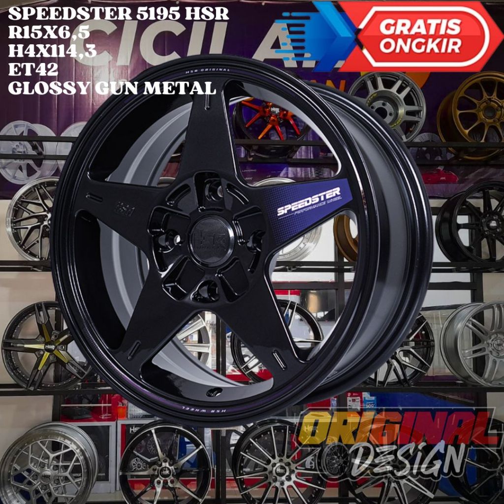 Velg Mobil Ring 15 HSR SPEEDSTER R15 UNTUK LIVINA AVANZA XENIA KIJANG