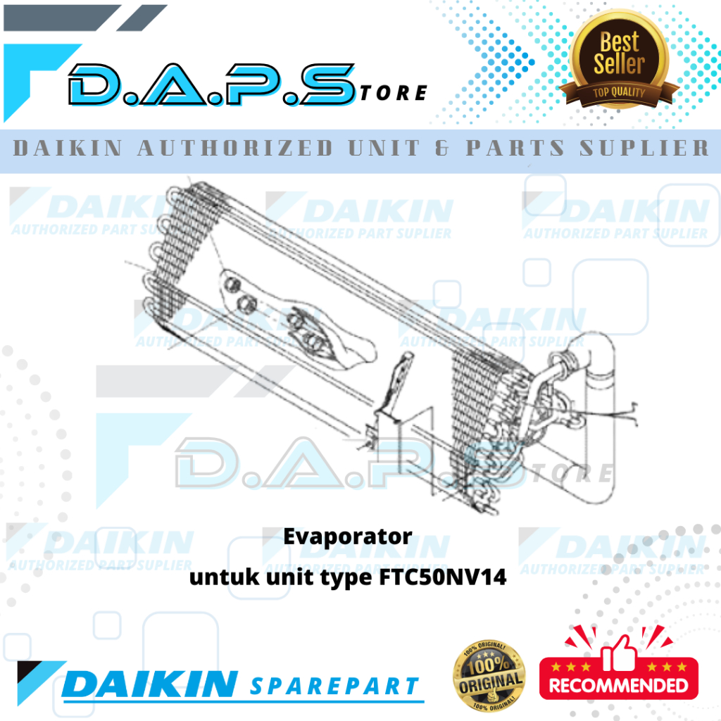Evap - Evaporator AC DAIKIN Thailand 2 PK FTC50NV14