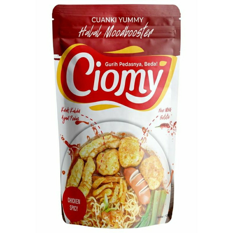 

CIOMY - Cuanki Spicy kemasan pouch/ Netto : 120 gram/ Ayam kuah pedas