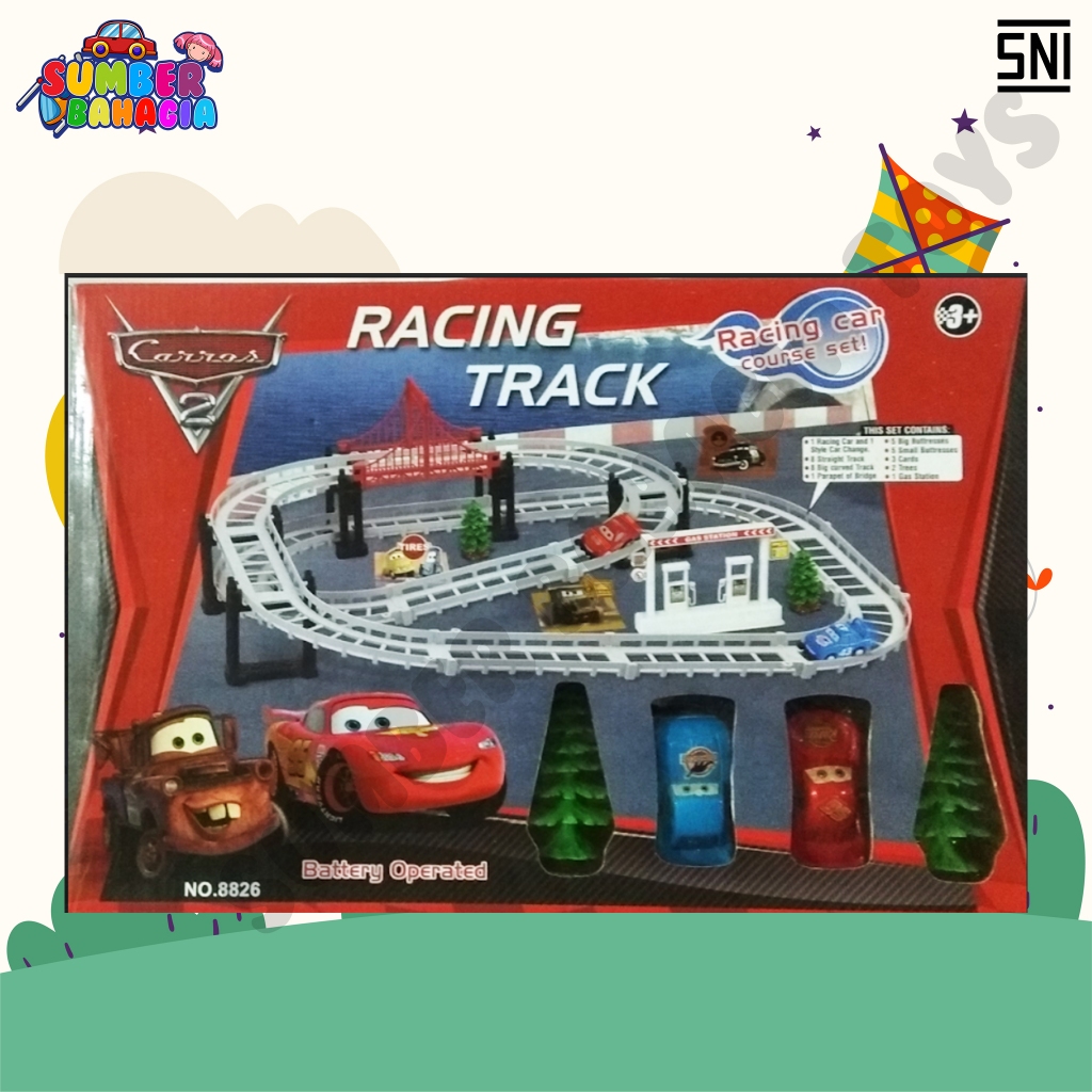 Mainan Racing Track Cars Disney