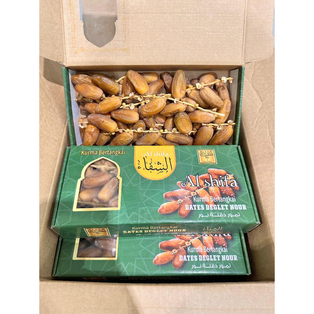 

Kurma Algeir Tangkai Deglet Alshifa Kemasan 500 Gram Premium Quality 100% Original