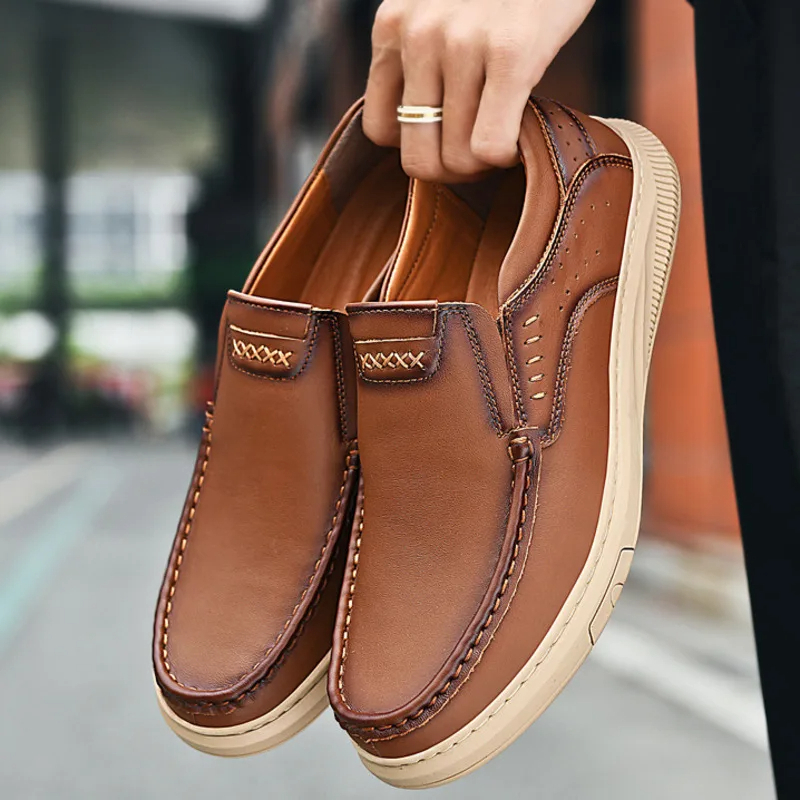 Sepatu Prada Pria Semi Formal Prada Slip On Tanpa Tali