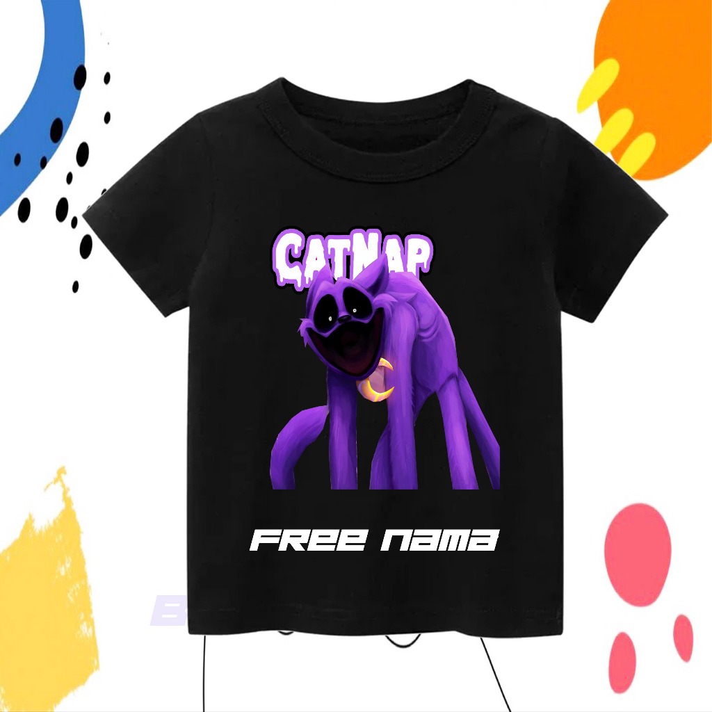 Kaos Anak Catnap Poppy Playtime  Baju Anak Catnap Poppy Playtime