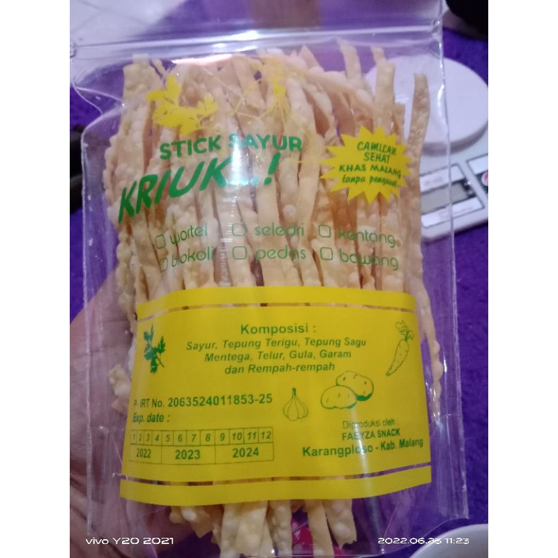 

Stik stick sayur kriuk cemilan aneka rasa wortel,seledri,kentang,brokoli,pedas,bawang