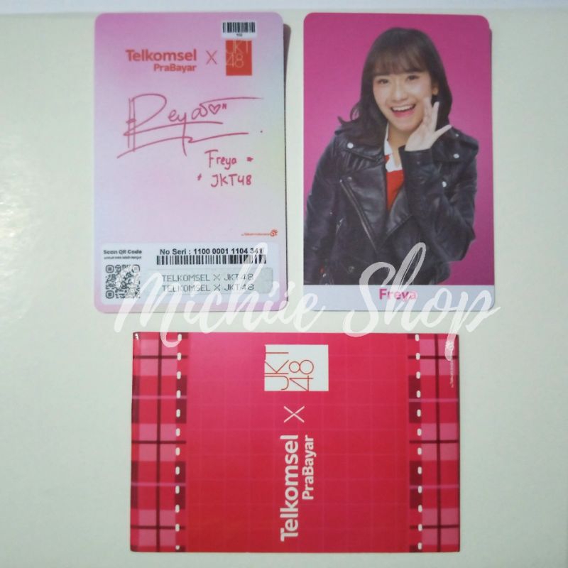Photocard Freya JKT48 x Telkomsel Official + Digital Content | Non Kuota (Cek Deskripsi)
