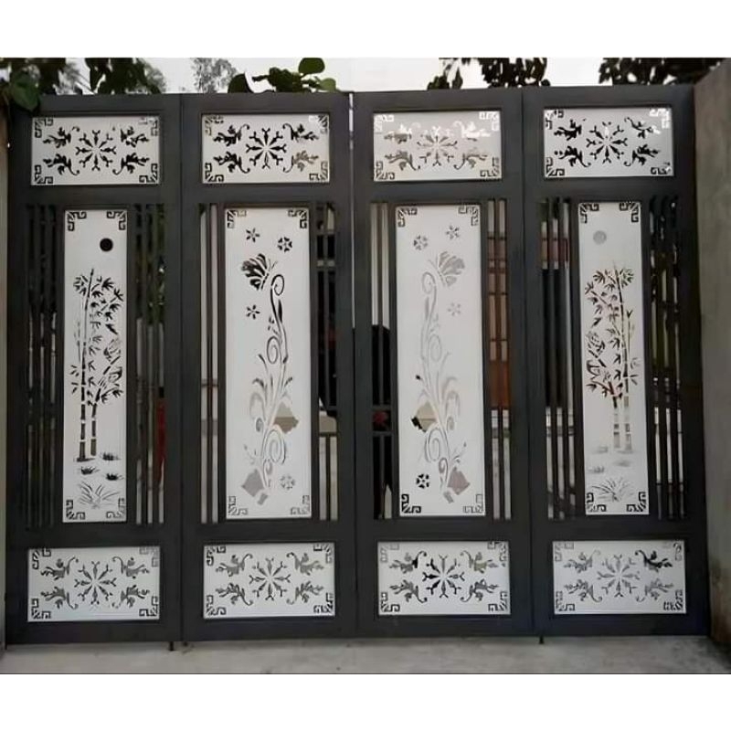 pagar minimalis modern cutting laser full