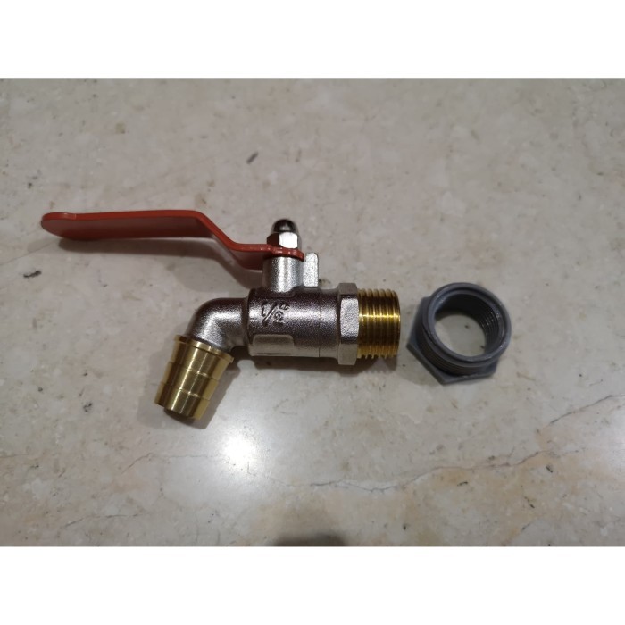 

KRAN AIR TAMAN 1/2" (adaptor pipa 3/4") KUNINGAN HIOSHI