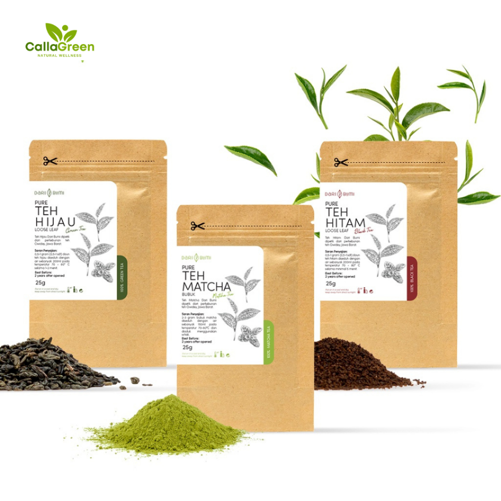 

TEH MURNI 25 GRAM MATCHA TEH HIJAU TEH HITAM MURNI MINUMAN JAMU TRADISIONAL