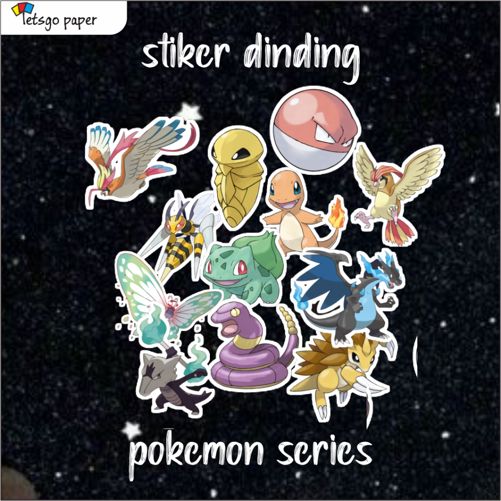 

stiker karacter tema pokemon isi 25 karakter stiker
