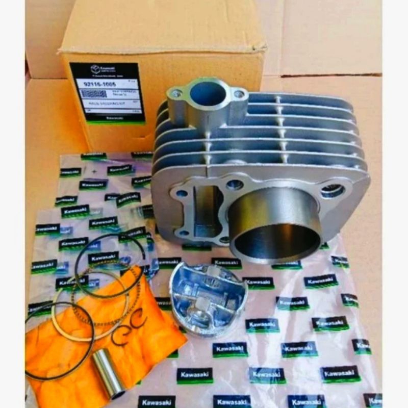 Blok Seher Komplit Isi Piston Kit Kawasaki KLX 150 D Tracker 150 Ori