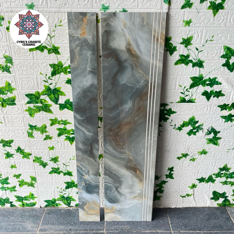 Granit Tangga Motif Marmer Tinsel 30x120&20x120